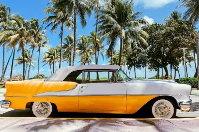 Oldtimer am Miami Beach