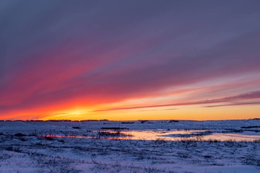 Sonnenuntergang in Alaska